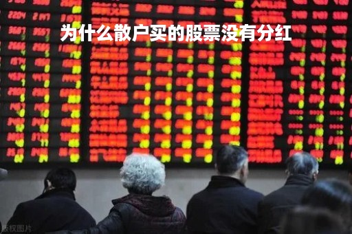 为什么散户买的股票没有分红「为什么散户买的股票没有分红记录」