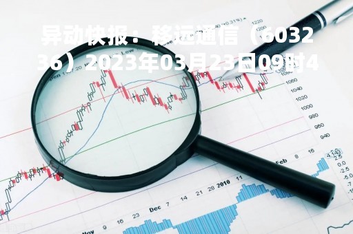 异动快报：移远通信（603236）2023年03月23日09时47分触及涨停板
