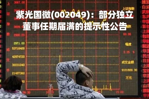 紫光国微(002049)：部分独立董事任期届满的提示性公告