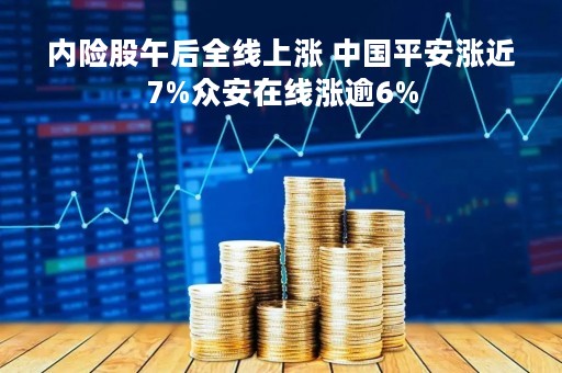 内险股午后全线上涨 中国平安涨近7%众安在线涨逾6%