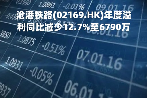 沧港铁路(02169.HK)年度溢利同比减少12.7%至6790万元