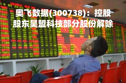 奥飞数据(300738)：控股股东昊盟科技部分股份解除质押