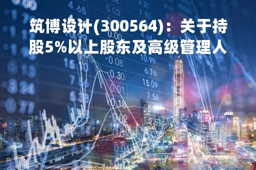筑博设计(300564)：关于持股5%以上股东及高级管理人员减持股份预披露的公告