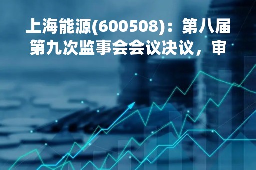 上海能源(600508)：第八届第九次监事会会议决议，审议关于公司2022年度监事会报告的议案等议案