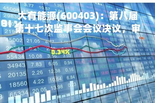 大有能源(600403)：第八届第十七次监事会会议决议，审议关于《河南大有能源股份有限公司2022年度监事会工作报告》的议案等议案