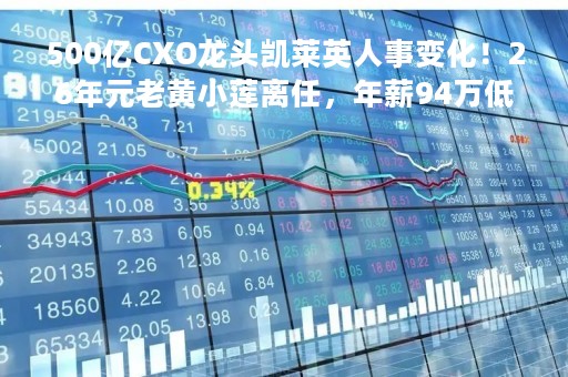 500亿CXO龙头凯莱英人事变化！26年元老黄小莲离任，年薪94万低于同级别高管，身价最高达1.4亿 又缩水9000万