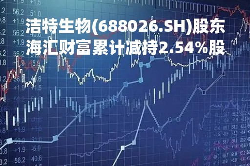 洁特生物(688026.SH)股东海汇财富累计减持2.54%股份 减持数量过半