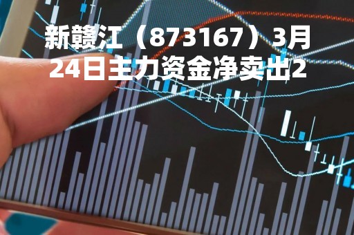 新赣江（873167）3月24日主力资金净卖出22.23万元