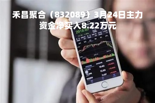 禾昌聚合（832089）3月24日主力资金净买入8.22万元