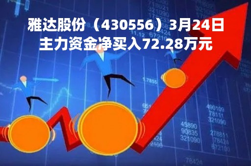 雅达股份（430556）3月24日主力资金净买入72.28万元