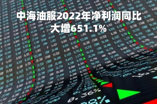 中海油服2022年净利润同比大增651.1%