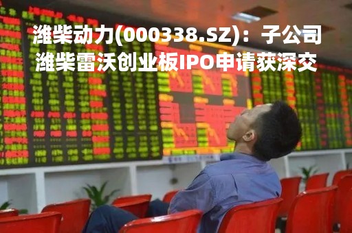 潍柴动力(000338.SZ)：子公司潍柴雷沃创业板IPO申请获深交所受理