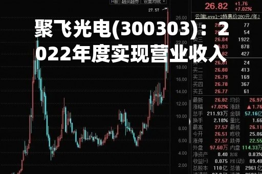 聚飞光电(300303)：2022年度实现营业收入22.62亿元，同比减少4.62%