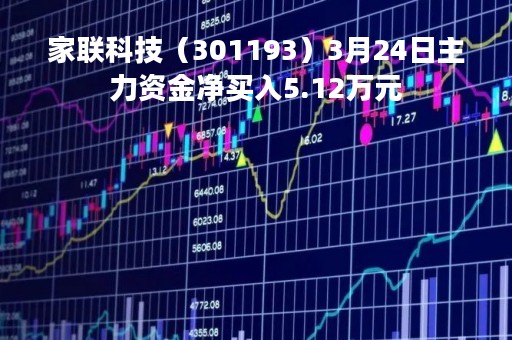 家联科技（301193）3月24日主力资金净买入5.12万元