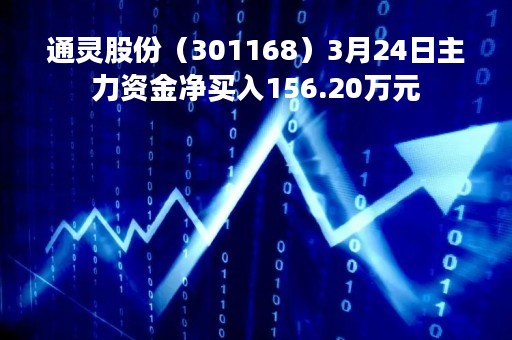 通灵股份（301168）3月24日主力资金净买入156.20万元