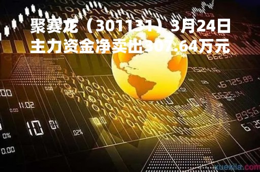 聚赛龙（301131）3月24日主力资金净卖出307.64万元