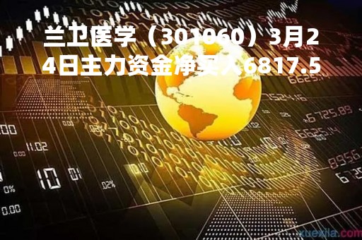 兰卫医学（301060）3月24日主力资金净买入6817.56万元