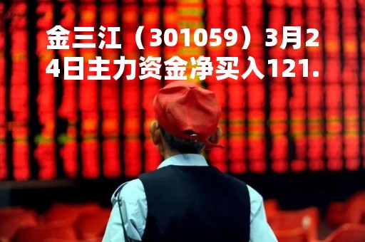 金三江（301059）3月24日主力资金净买入121.71万元