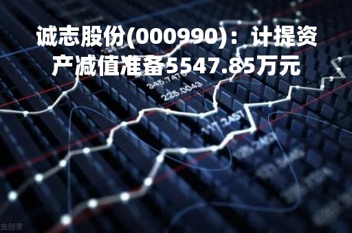 诚志股份(000990)：计提资产减值准备5547.85万元