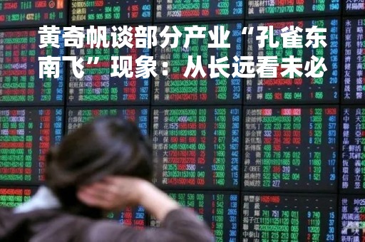 黄奇帆谈部分产业“孔雀东南飞”现象：从长远看未必是坏事