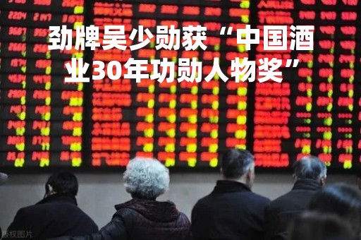 劲牌吴少勋获“中国酒业30年功勋人物奖”