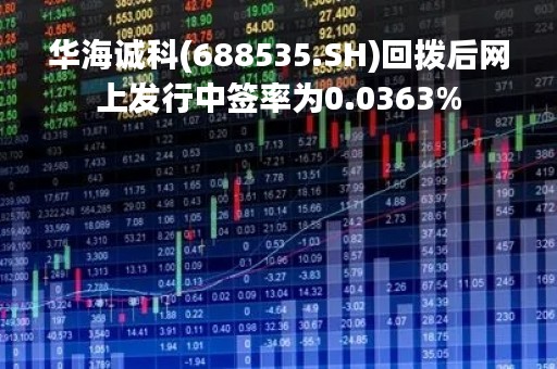 华海诚科(688535.SH)回拨后网上发行中签率为0.0363%