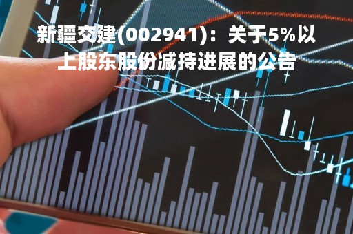 新疆交建(002941)：关于5%以上股东股份减持进展的公告