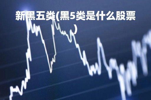 新黑五类(黑5类是什么股票)