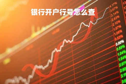 银行开户行号怎么查