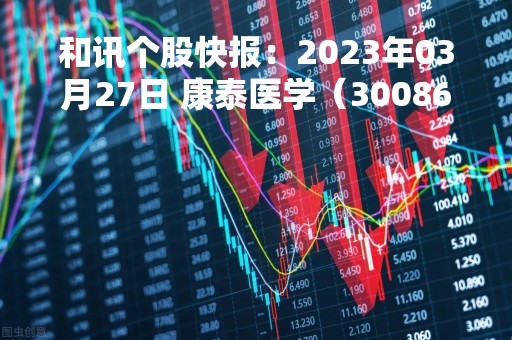 和讯个股快报：2023年03月27日 康泰医学（300869）9:49分，股价快速拉升