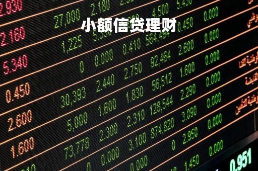 小额信贷理财