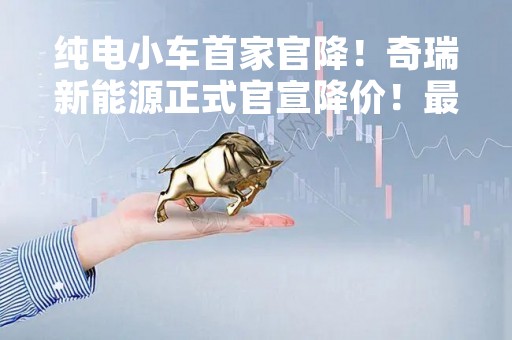 纯电小车首家官降！奇瑞新能源正式官宣降价！最高降9000元！