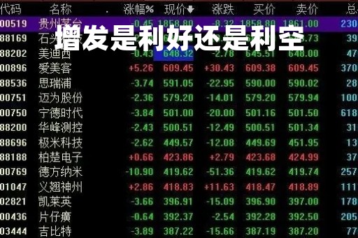 增发是利好还是利空