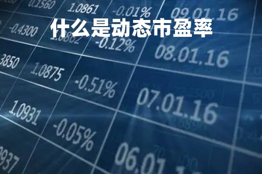 什么是动态市盈率「什么是动态市盈率和静态市盈率」