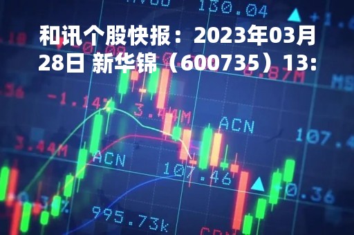和讯个股快报：2023年03月28日 新华锦（600735）13:10分，股价快速拉升
