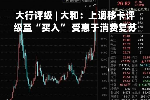 大行评级 | 大和：上调移卡评级至“买入” 受惠于消费复苏