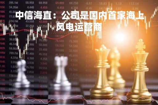 中信海直：公司是国内首家海上风电运营商