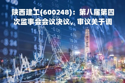 陕西建工(600248)：第八届第四次监事会会议决议，审议关于调整公司2023年限制性股票激励计划激励对象名单和授予数量的议案等议案