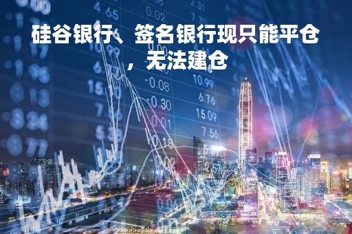 硅谷银行、签名银行现只能平仓，无法建仓