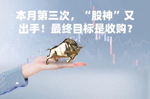 本月第三次，“股神”又出手！最终目标是收购？