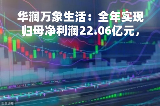 华润万象生活：全年实现归母净利润22.06亿元，同比增长27.88%