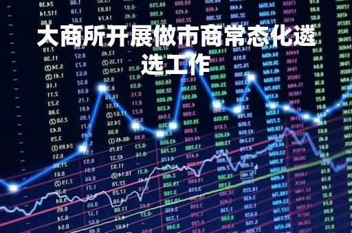 大商所开展做市商常态化遴选工作