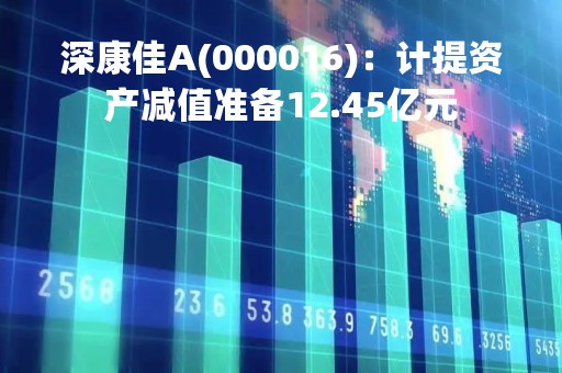深康佳A(000016)：计提资产减值准备12.45亿元