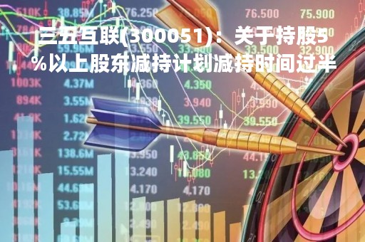 三五互联(300051)：关于持股5%以上股东减持计划减持时间过半的进展公告
