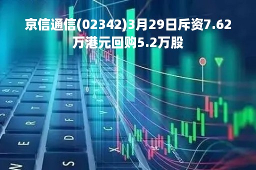 京信通信(02342)3月29日斥资7.62万港元回购5.2万股