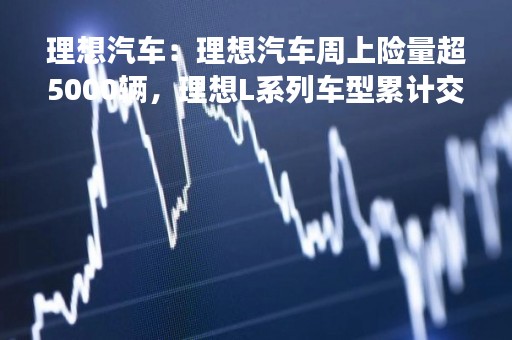 理想汽车：理想汽车周上险量超5000辆，理想L系列车型累计交付超10万辆