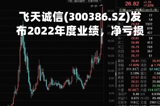 飞天诚信(300386.SZ)发布2022年度业绩，净亏损1.21亿元，扩大147.57%
