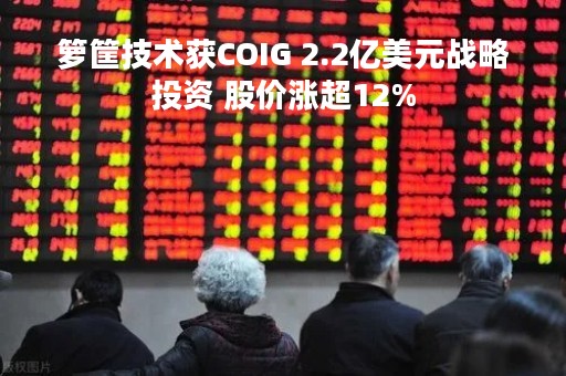 箩筐技术获COIG 2.2亿美元战略投资 股价涨超12%
