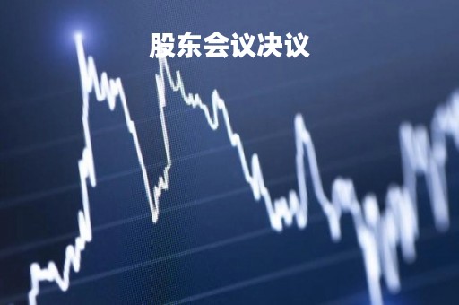 股东会议决议「股东会议决议模板」