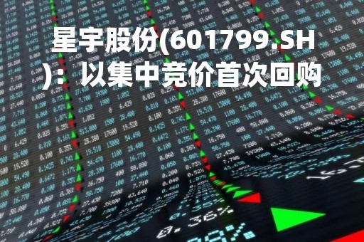 星宇股份(601799.SH)：以集中竞价首次回购35.78万股